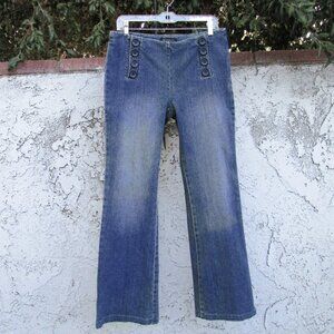 INC medium wash sailor denim jeans 10